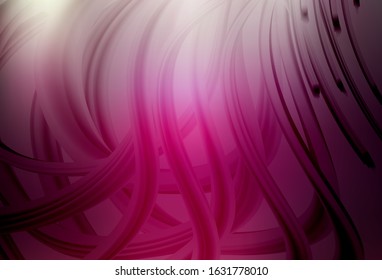 Dark Pink vector glossy abstract layout. Creative illustration in halftone style with gradient. The best blurred design for your business.