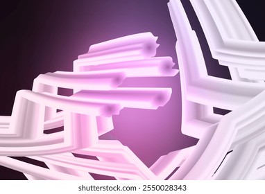 Dark Pink vector glossy abstract layout. Creative illustration in halftone style with gradient. The best blurred design for your business.