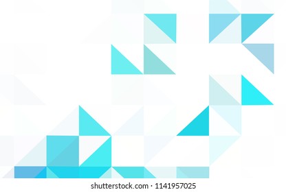 Dark Pink vector gradient triangles template. Glitter abstract illustration with an elegant triangles. New template for your brand book.