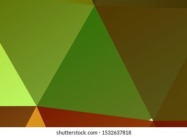 Dark Pink vector gradient triangles texture. Triangular geometric sample with gradient.  Pattern for a brand book's backdrop.