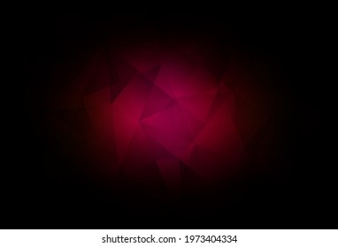 Dark Pink vector gradient triangles pattern. Modern abstract illustration with triangles. Completely new template for your banner.