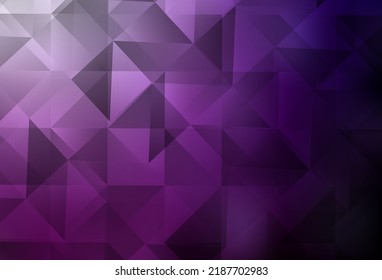 Dark Pink vector gradient triangles texture. A sample with polygonal shapes. Brand new style for your business design.