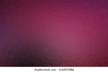 Dark Pink vector hexagon mosaic texture. An elegant bright illustration with gradient. A completely new template for your business design.