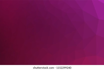 Dark Pink vector hexagon mosaic cover. A vague abstract illustration with gradient. A completely new template for your business design.