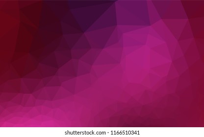 Dark Pink vector hexagon mosaic cover. Shining colored illustration in a Brand new style. The completely new template can be used for your brand book.