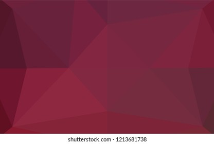 Dark Pink vector hexagon mosaic texture. Shining colored illustration in a Brand new style. Brand new style for your business design.