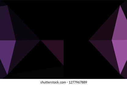 Dark Pink vector hexagon mosaic texture. Glitter abstract illustration with an elegant design. The completely new template can be used for your brand book.