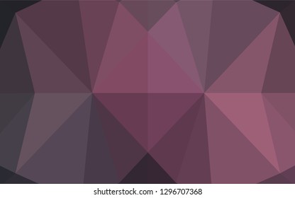 Dark Pink vector hexagon mosaic texture. An elegant bright illustration with gradient. The polygonal design can be used for your web site.