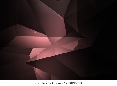 Dark Pink vector Illustration with set of shining colorful abstract circles. Glitter abstract illustration with blurred drops of rain. Elegant design for wallpapers.