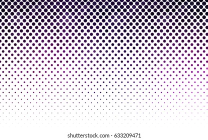 Dark Pink vector illustration which consist of circles. Dotted gradient design for your business. Creative geometric background in halftone style with colored spots.