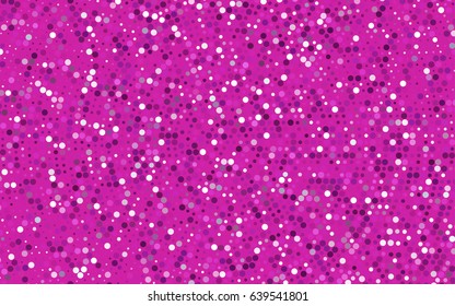 Dark Pink vector illustration which consist of circles. Dotted gradient design for your business. Creative geometric background in halftone style with colored spots.