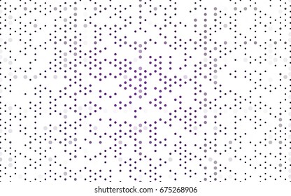 Dark Pink vector illustration which consist of circles. Dotted gradient design for your business. Creative geometric background in halftone style with colored spots.