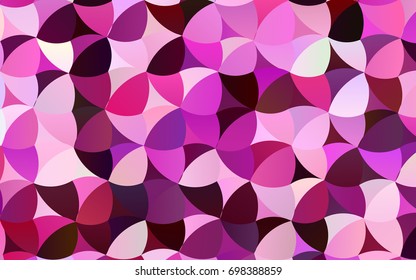 Dark Pink vector illustration which consist of circles. Dotted gradient design for your business. Creative geometric background in halftone style with colored spots.