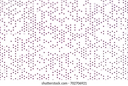 Dark Pink vector illustration which consist of circles. Dotted gradient design for your business. Creative geometric background in halftone style with colored spots.
