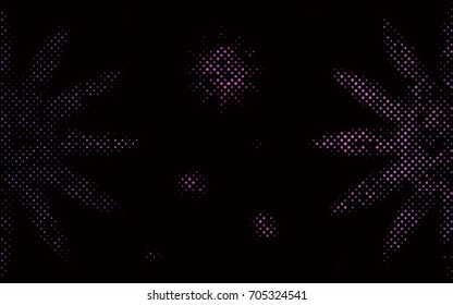 Dark Pink vector illustration which consist of circles. Dotted gradient design for your business. Creative geometric background in halftone style with colored spots.