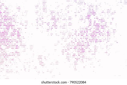 Dark Pink vector illustration which consist of circles. Dotted gradient design for your business. Creative geometric background in halftone style with colored spots.