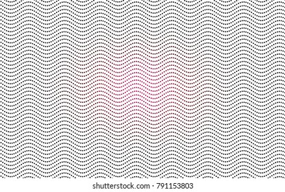 Dark Pink vector illustration which consist of circles. Dotted gradient design for your business. Creative geometric background in halftone style with colored spots.