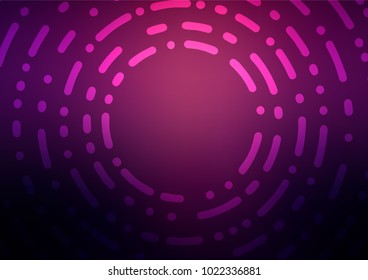 Dark Pink vector indian curved texture. Geometric doodle illustration in Origami style with gradient. A completely new design for your business.