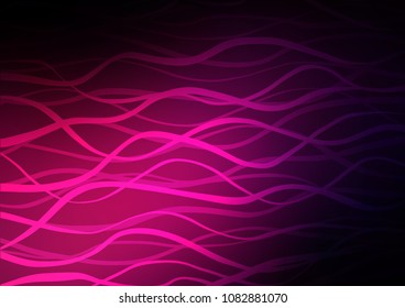 Dark Pink vector indian curved background. Geometric doodle illustration in Origami style with gradient. Brand-new design for your business.