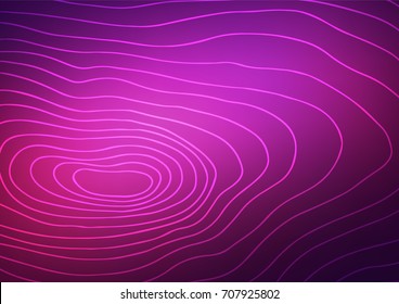 Dark Pink vector indian curved background. Decorative shining illustration with doodles on abstract template. Hand painted design for web, flyer, textile.