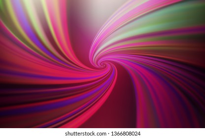 Dark Pink vector layout with bent lines. A sample with colorful lines, shapes. A completely new design for your business.