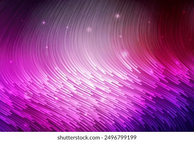 Dark Pink vector layout with bent lines. A circumflex abstract illustration with gradient. New composition for your brand book.