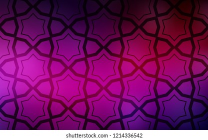 Dark Pink vector layout with bright stars. Blurred decorative design in simple style with stars. Smart design for your business advert.