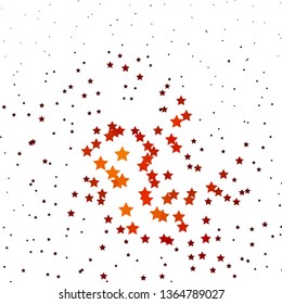 Dark Pink vector layout with bright stars. Modern geometric abstract illustration with stars. Design for your business promotion.