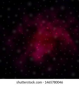 Dark Pink vector layout with bright stars. Colorful illustration in abstract style with gradient stars. Design for your business promotion.