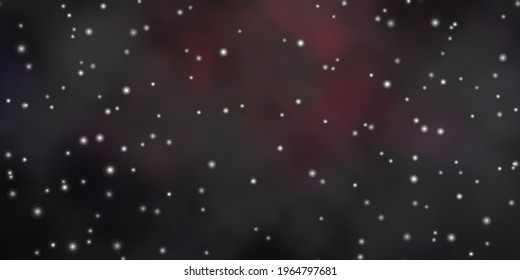 Dark Pink vector layout with bright stars. Decorative illustration with stars on abstract template. Design for your business promotion.