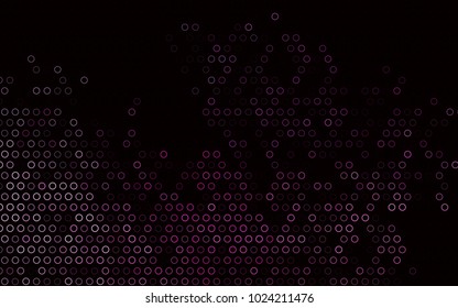 Dark Pink vector  layout with circle shapes. Beautiful colored illustration with blurred circles in nature style. The pattern can be used for beautiful websites.