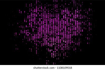 Dark Pink vector  layout with circle shapes. Beautiful colored illustration with blurred circles in nature style. Pattern can be used as texture of water, rain drops.