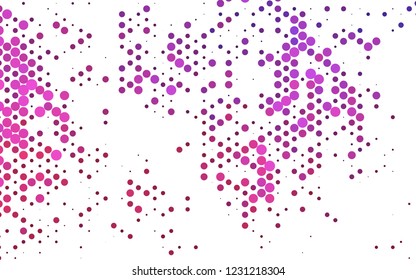 Dark Pink vector layout with circle spots. Colorful illustration with blurred circles in nature style. Design for business adverts.