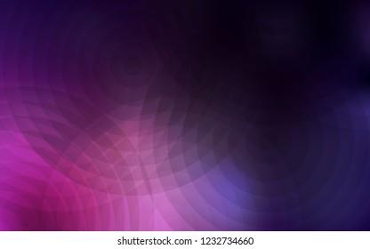 Dark Pink vector layout with circle shapes. Blurred decorative design in abstract style with bubbles. Beautiful design for your business advert.