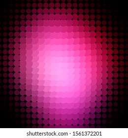 Dark Pink vector layout with circle shapes. Glitter abstract illustration with colorful drops. Design for your commercials.