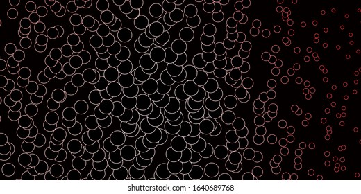 Dark Pink vector layout with circle shapes. Abstract colorful disks on simple gradient background. New template for a brand book.