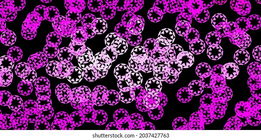Dark pink vector layout with circle shapes. Abstract colorful disks on simple gradient background. Pattern for booklets, leaflets.