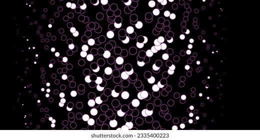 Dark Pink vector layout with circle shapes. Abstract decorative design in gradient style with bubbles. Design for posters, banners.