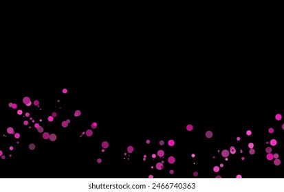 Dark Pink vector layout with circle shapes. Illustration with set of shining colorful abstract circles. Template for your brand book.