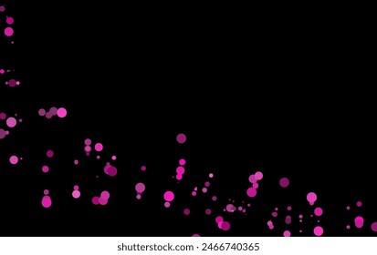 Dark Pink vector layout with circle shapes. Illustration with set of shining colorful abstract circles. Template for your brand book.