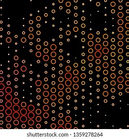 Dark Pink vector layout with circles. Abstract decorative design in gradient style with bubbles. Pattern for wallpapers, curtains.