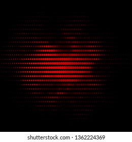 Dark Pink vector layout with circles. Colorful illustration with gradient dots in nature style. Design for your commercials.