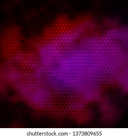 Dark Pink vector layout with circles. Colorful illustration with gradient dots in nature style. Pattern for booklets, leaflets.