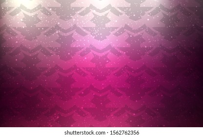 Dark Pink vector layout with curved lines. Shining colorful illustration in simple style. A new texture for your  ad, booklets, leaflets.