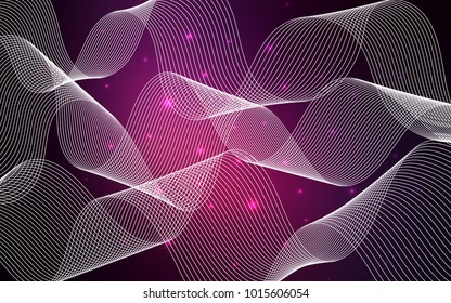 Dark Pink vector layout with festival confetti. Blurred decorative design in anniversary style with confetti. The pattern can be used for new year ad, booklets.