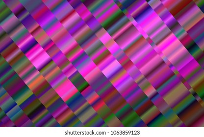 Dark Pink vector layout with flat lines. Glitter abstract illustration with colored sticks. The pattern can be used as ads, poster, banner for commercial.