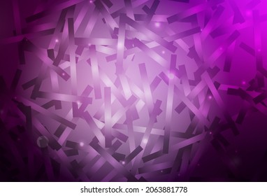Dark Pink vector layout with flat lines. Modern geometrical abstract illustration with Lines. Pattern for ad, booklets, leaflets.