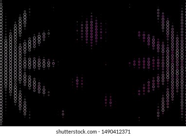 Dark Pink vector layout with hexagonal shapes. Design in abstract style with hexagons. Beautiful design for your business advert.