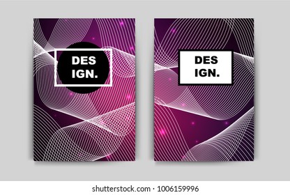 Dark Pink vector layout for Leaflets. Glitter abstract design concept with text box. Pattern can be used as a template for calendars.