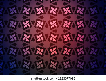 Dark Pink vector layout with lines, rectangles. Glitter abstract illustration with squares, lines. Template for wallpapers.